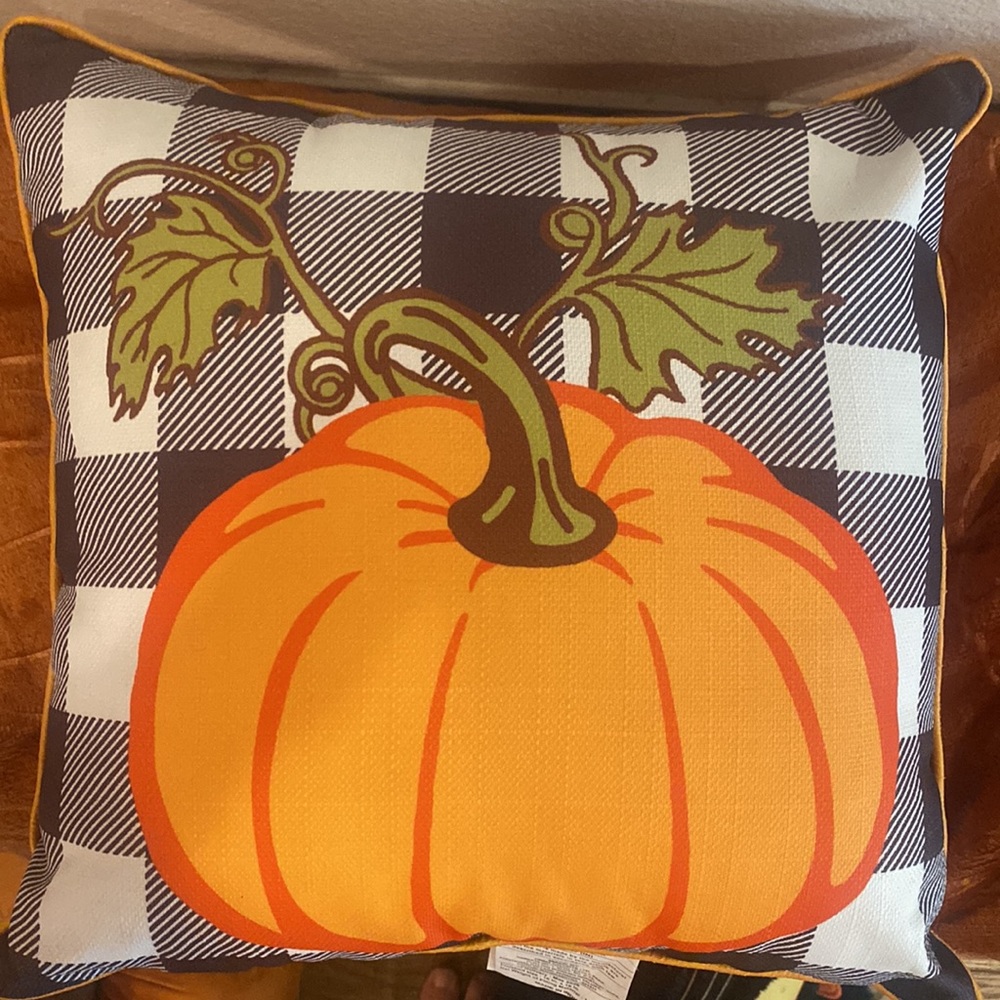Holiday Living Pumpkin Throw Pillow - Picture 3 of 5